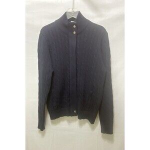 Ralph Lauren Active Mens XL‎ Cotton Blue Cable Knit Sweater